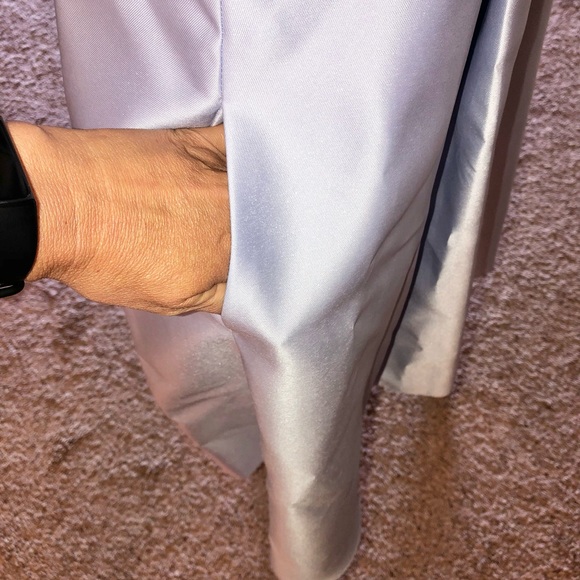 Gorgeous Ice Blue High Neck Sleeveless Cocktail Dress Size 10 - Picture 12 of 12